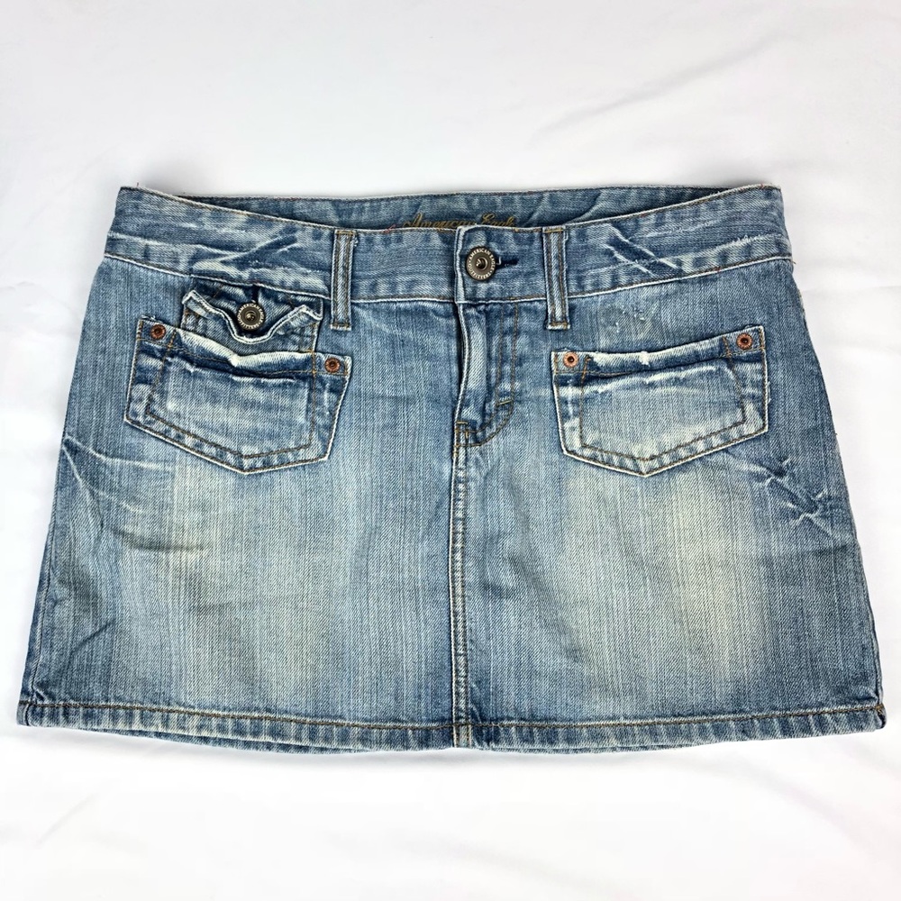 American Eagle denim mini skirt